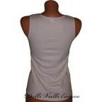 CANOTTA SPALLA LARGA LISCIA IN LANA E SETA DONNA