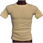 T-SHIRT GIRO COLLO A COSTINA IN MISTO LANA